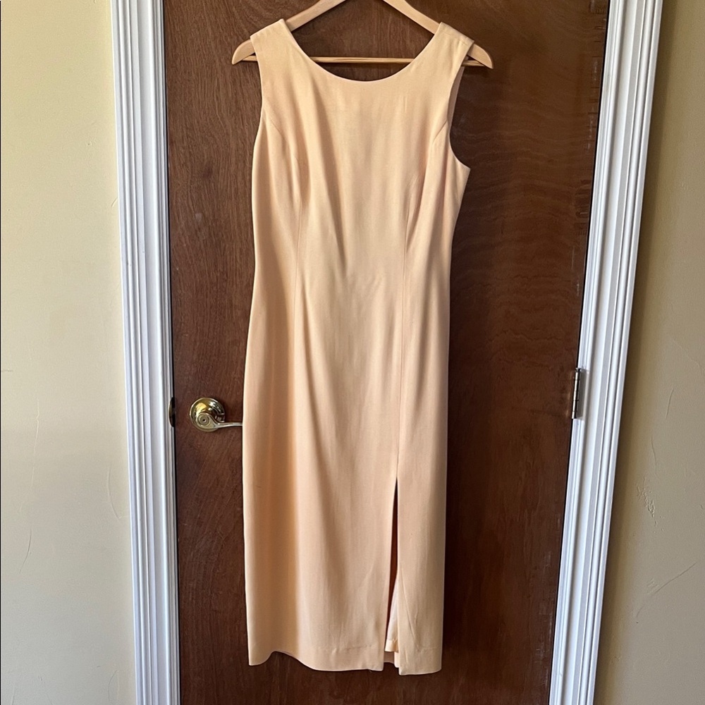 Donna Ricco Sunflower Yellow Sleeveless Midi Dress